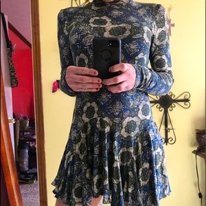 Free People Long Sleeve Boho Dress NWOT